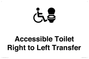 Accessible Toilet with Right to Left Transfer